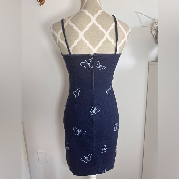 RARE Y2K late 90s vintage denim dress in PERFECT condition - Picture 5 of 7